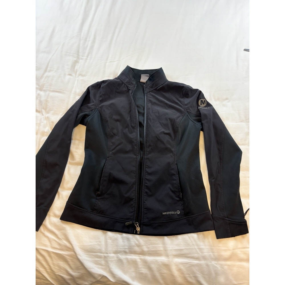 Merrell Men's Medium Black Zip Up Long Sleeve Jacket Coat RN 119414 CA 51048‎